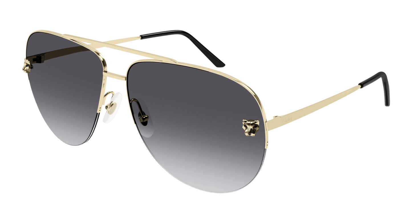 Panthère de Cartier Women's Pilot Sunglasses CT0065S