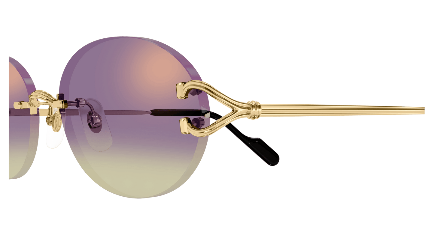 Cartier Petite Oval Rimless Sunglasses CT0551S
