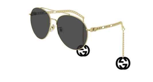 Gucci Women's Pilot Sunglasses GG0725S