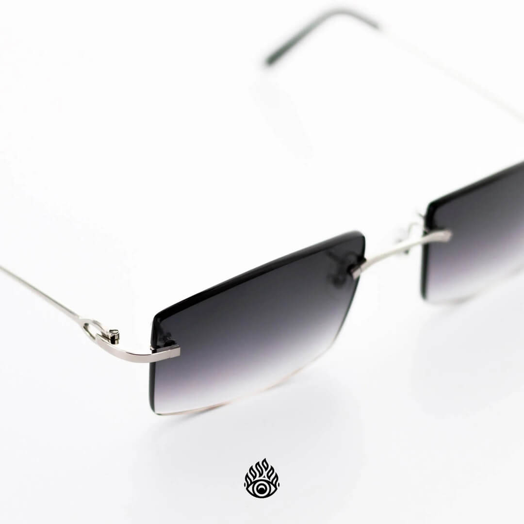 Cartier Signature C Glasses, Platinum with Grey Lens