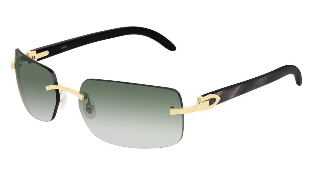 Cartier Black Buffalo Horn Sunglasses CT0022RS All Eyes On Me