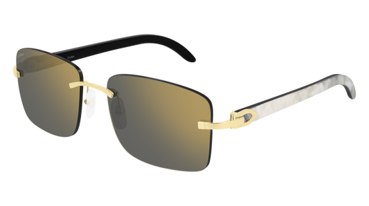 Cartier White Horn Sunglasses CT0030RS