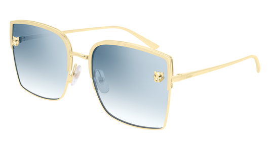 Panthère de Cartier Women's Square Aviator Sunglasses CT0199S