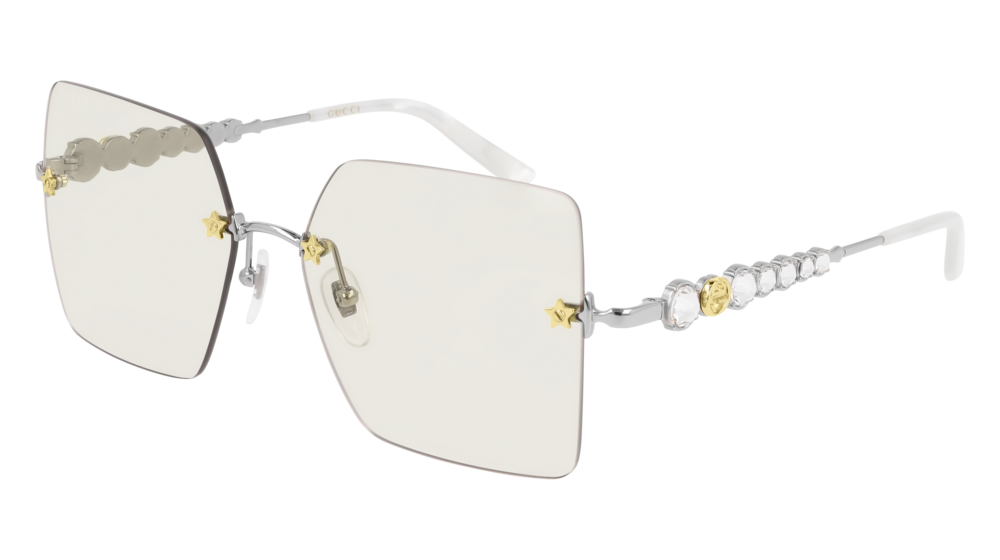 Gucci square rimless 2024 sunglasses