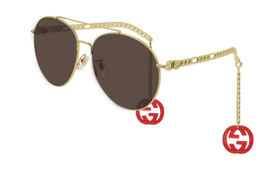 Gucci Women's Pilot Sunglasses GG0725S