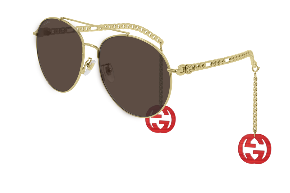 Gucci Women's Pilot Sunglasses GG0725S