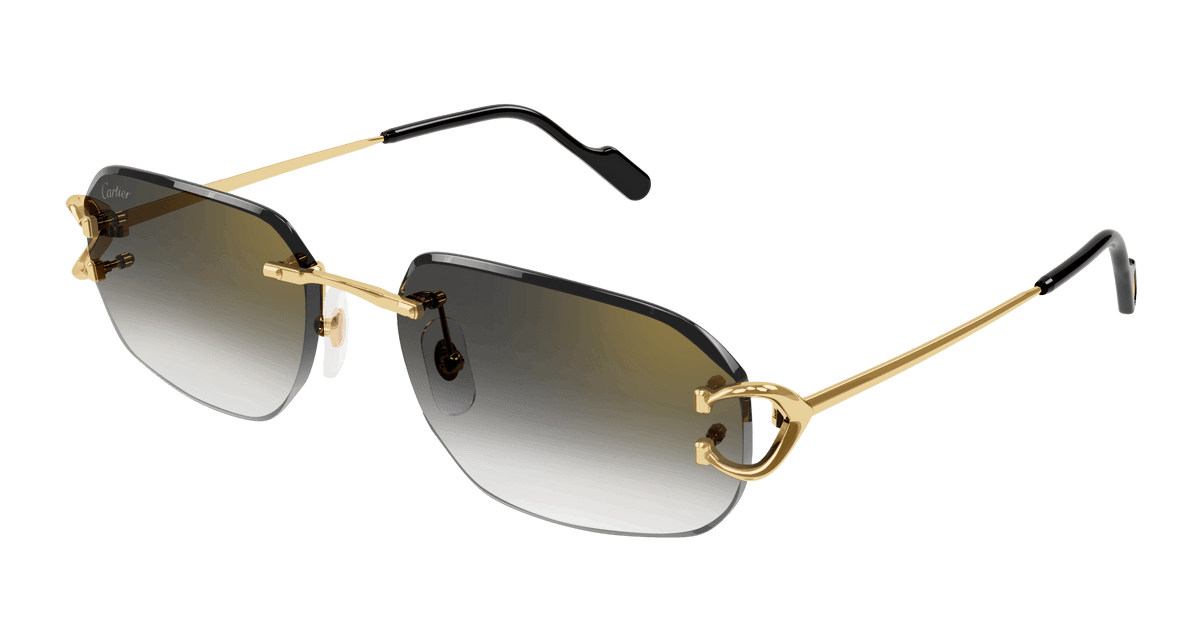 Cartier Rimless Rectangle Sunglasses CT0468S