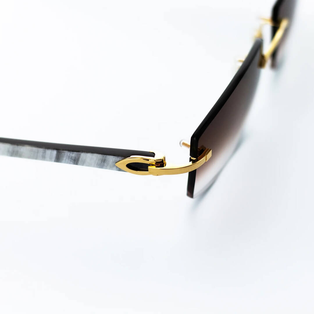 Cartier White Horn Sunglasses, White Buffs – All Eyes On Me