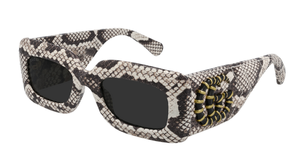 Gucci Snakeskin Oversized Sunglasses - Couture USA