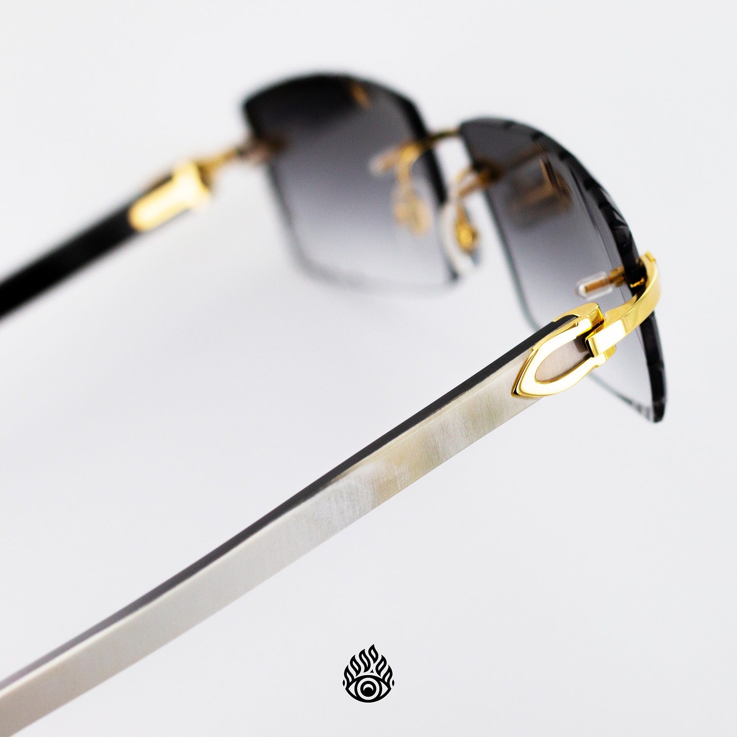 White and gold online cartier glasses